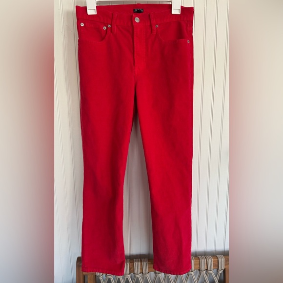 J. Crew Pants - J. Crew Red Corduroy Pants size 27